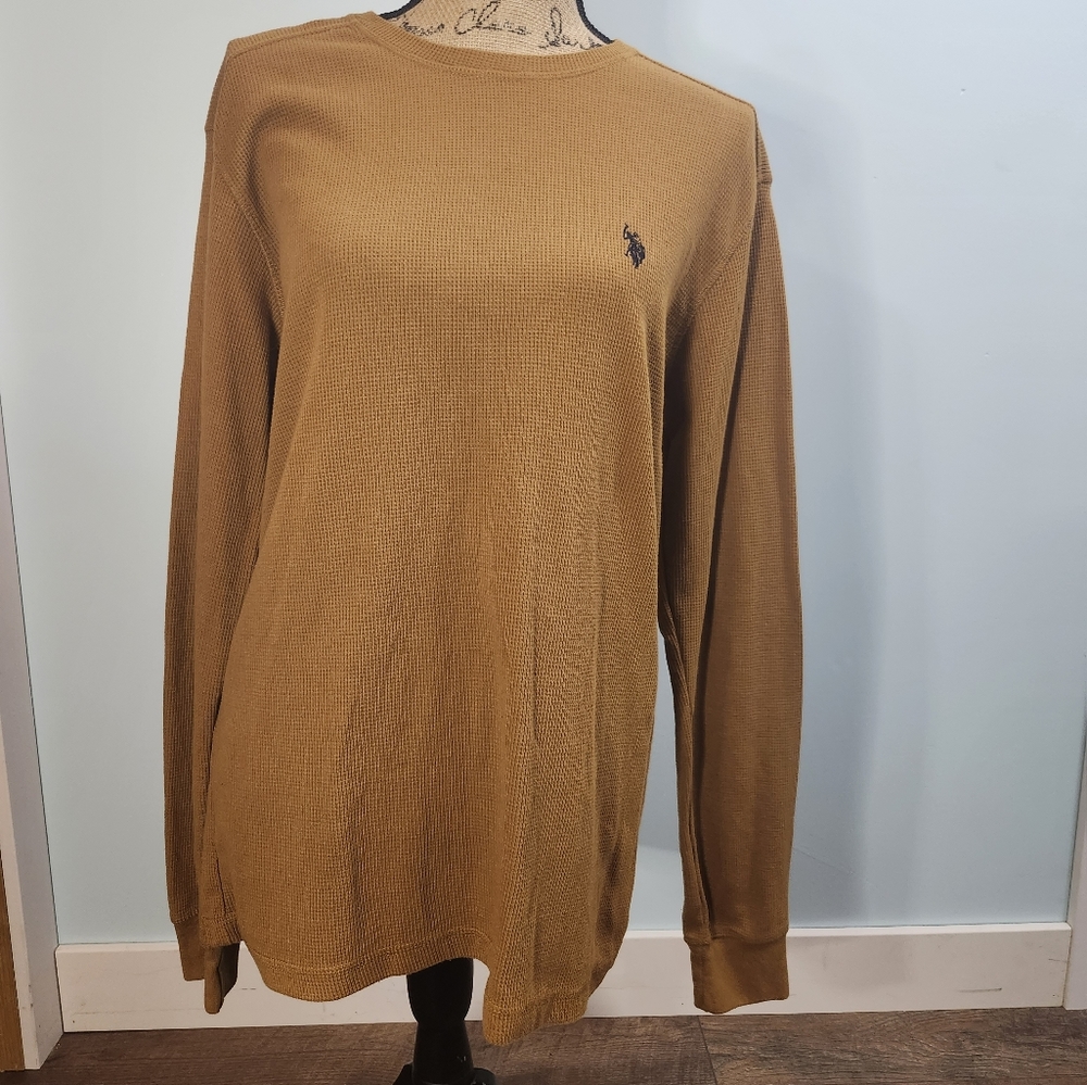 Men's Long Sleeve Shirt - Brown
